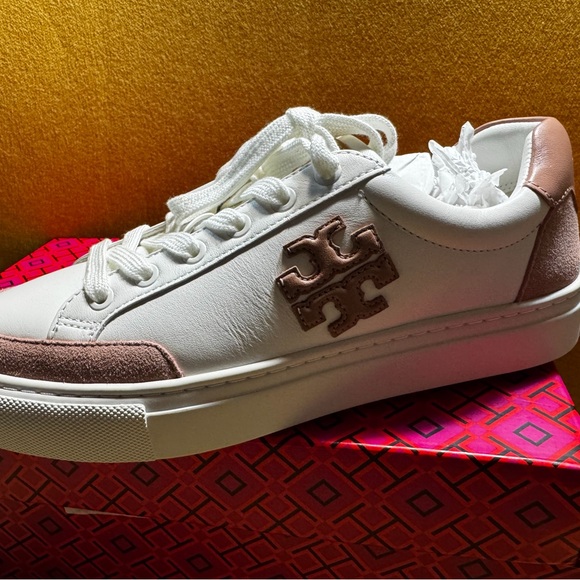 Tory Burch Shoes - Tory Burch White and Brown Sneakers
